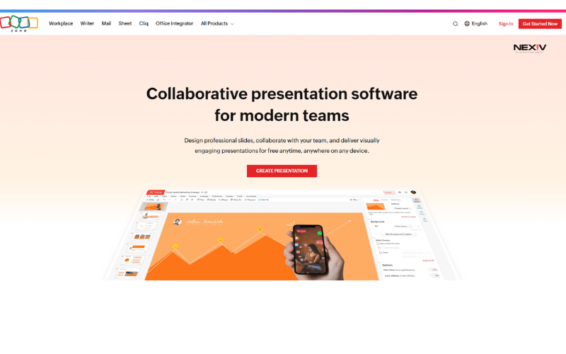 visual presentation software