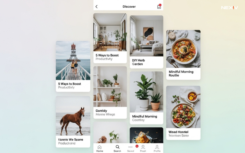 social media for inspiration