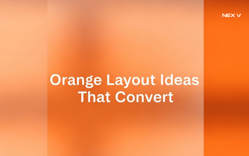 orange color layout