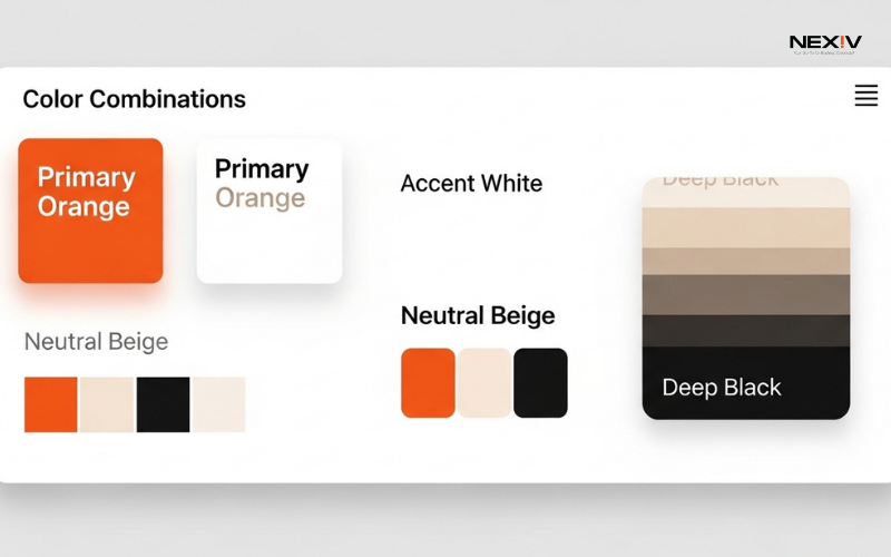 orange design layout