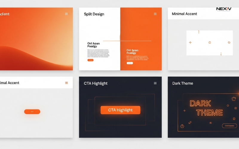 orange theme design