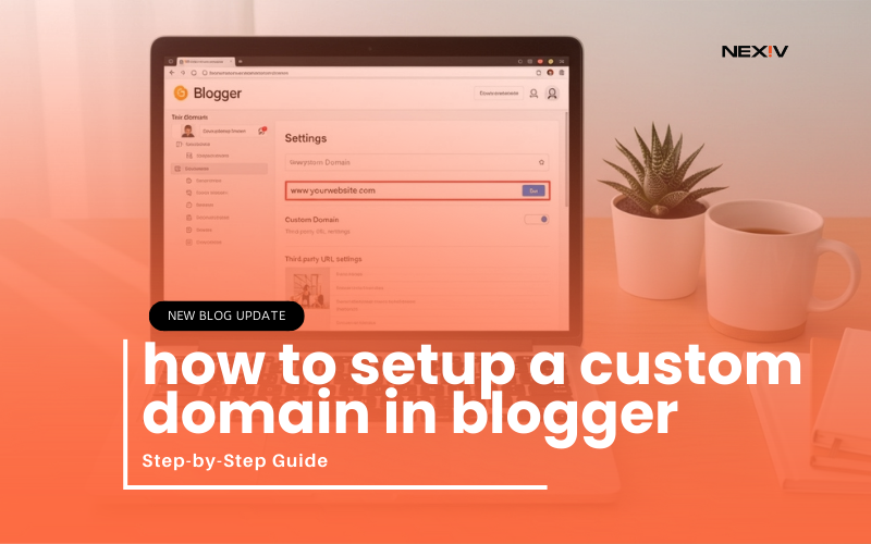 connect custom domain to Blogger