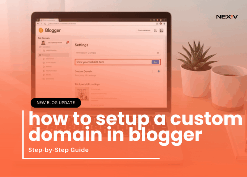 connect custom domain to Blogger