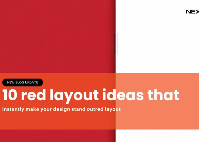 red layout design