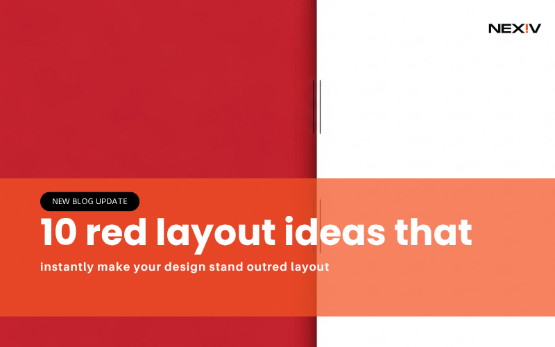 red layout design